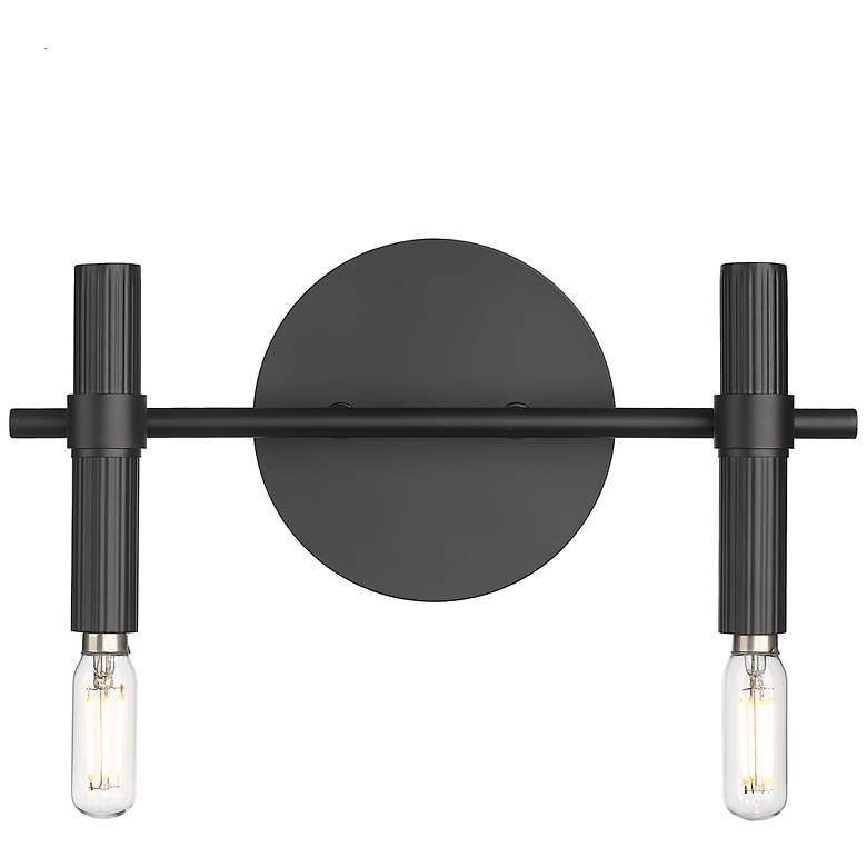 Image 3 Skyva 6" High 2-Light Vanity in Matte Black more views
