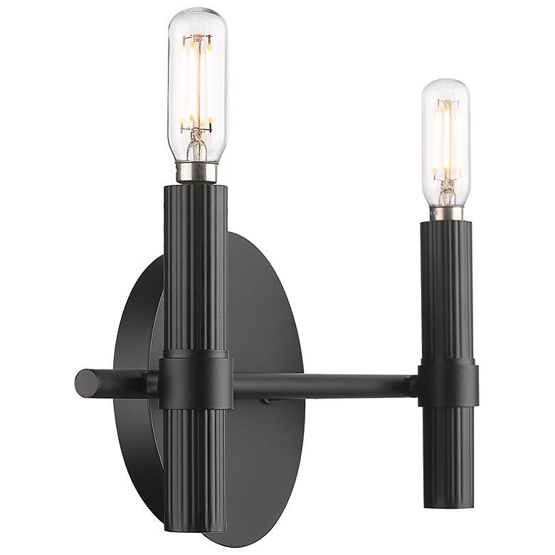 Image 4 Skyva 6" High 2-Light Vanity in Matte Black more views