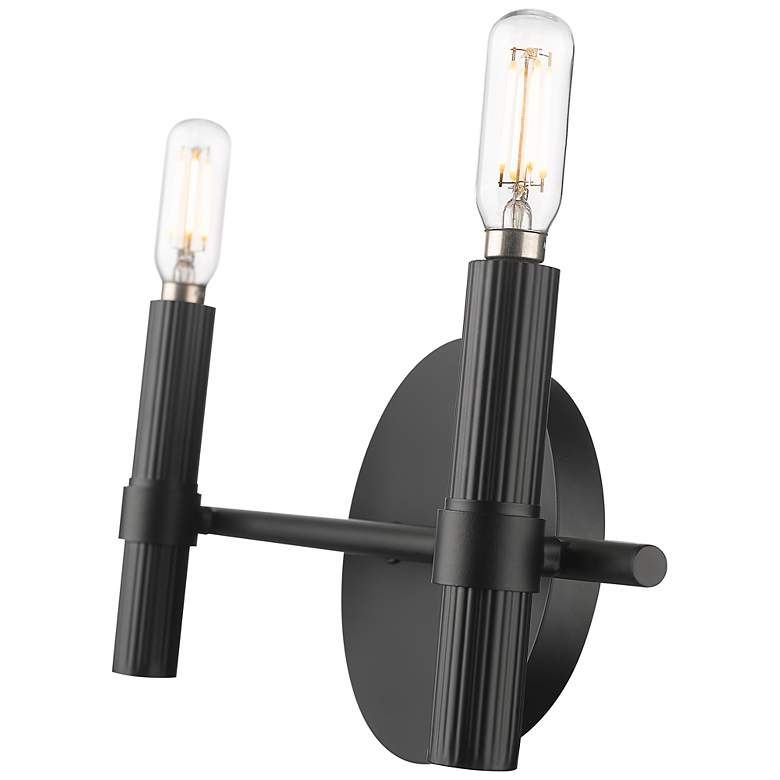 Image 6 Skyva 6" High 2-Light Vanity in Matte Black more views