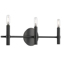 Skyva 6" High 3-Light Vanity in Matte Black