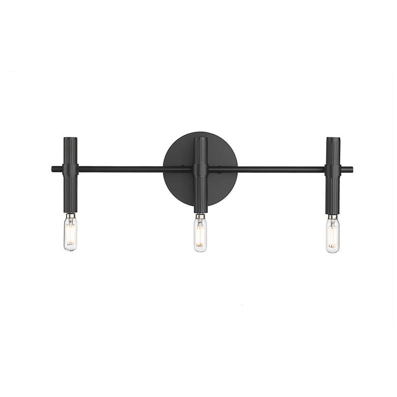 Image 3 Skyva 6" High 3-Light Vanity in Matte Black more views