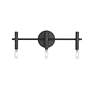 3_Skyva 6" High 3-Light Vanity in Matte Black more views