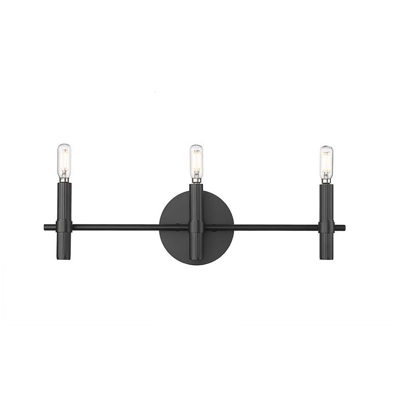 Image 5 Skyva 6" High 3-Light Vanity in Matte Black more views