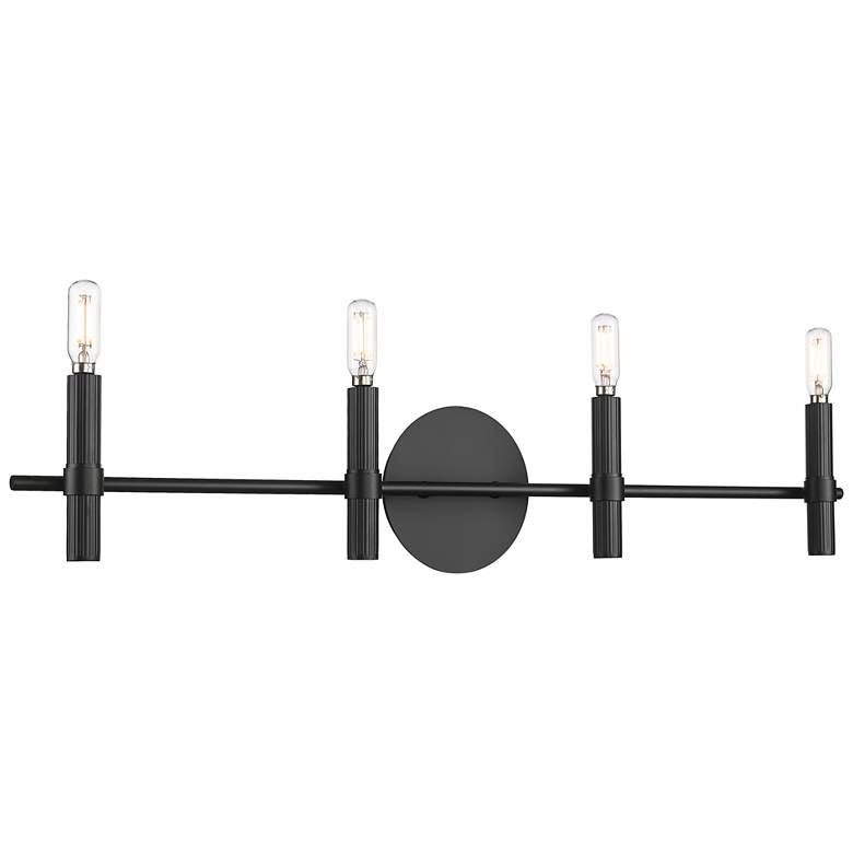 Image 1 Skyva 6" High 4-Light Vanity in Matte Black