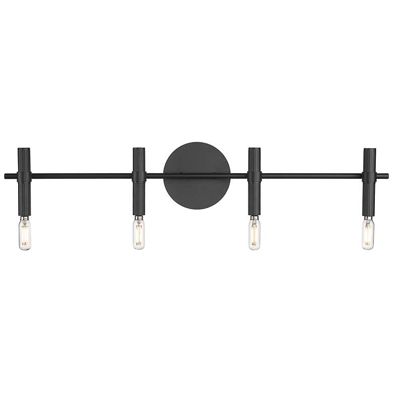 Image 3 Skyva 6" High 4-Light Vanity in Matte Black more views