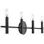 4_Skyva 6" High 4-Light Vanity in Matte Black more views