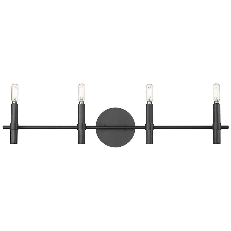 Image 5 Skyva 6" High 4-Light Vanity in Matte Black more views
