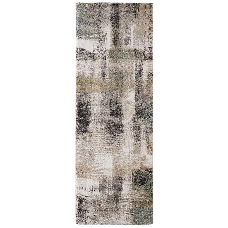 Image 1 Skyview Modern Abstract Soft Indoor Gray Area Rug 39Q9F