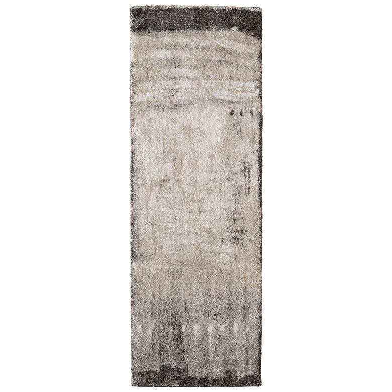 Image 1 Skyview Modern Abstract Soft Indoor Gray Area Rug 39QAF