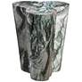 Slab 22" Wide Gray Blush Faux Marble Side Table