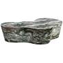 Slab 59 1/2" Wide Gray Blush Faux Marble Coffee Table in scene
