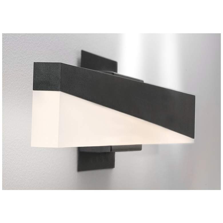 Image 2 Slant 3" Wide Black LED Vanity Light more views