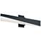 Slant 3" Wide Black LED Vanity Light