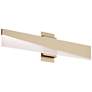 1_Slant 3" Wide Light Antique Brass LED Vanity Light
