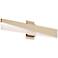 Slant 3" Wide Light Antique Brass LED Vanity Light