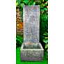Slate 61"H Relic Frosted Mocha LED Outdoor Wall Fountain