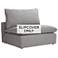 Slate Gray Slipcover for Skye Peyton Armless Sectional Chairs