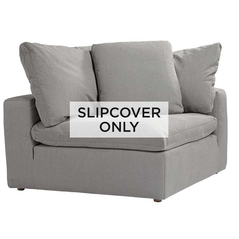 Image 1 Slate Gray Slipcover for Skye Peyton Corner Sectional Chairs