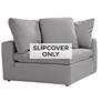 Slate Gray Slipcover for Skye Peyton Corner Sectional Chairs