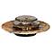 Slate Rounds 17 1/2" Wide Lighted Table Fountain