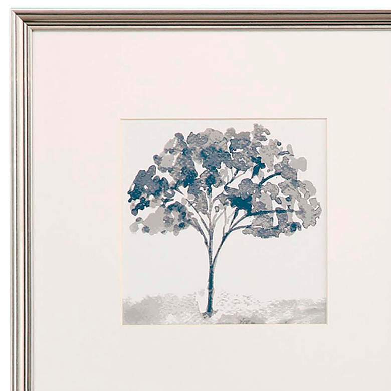 Image 4 Slate Trees 17" Square 4-Piece Framed Giclee Wall Art Set more views