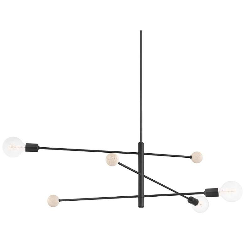 Image 1 Slater 3 Light Chandelier Blk