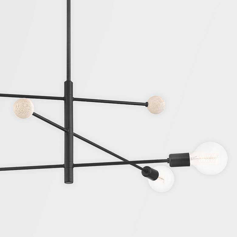 Image 2 Slater 3 Light Chandelier Blk more views