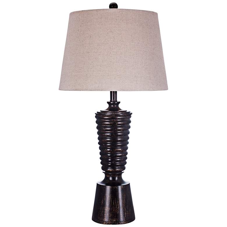 Image 1 Slater Antique Bronze Spiral Table Lamp