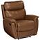 Slater Brown Leather Recliner Chair