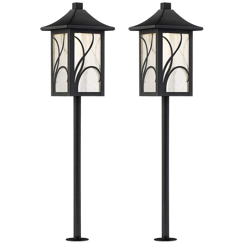 Image 1 Sleator 23 3/4" High Black LED Landscape Path Light Set of 2