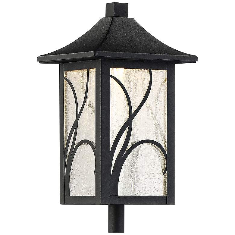Image 3 Sleator 23 3/4 inch High Textured Black LED Landscape Path Light more views