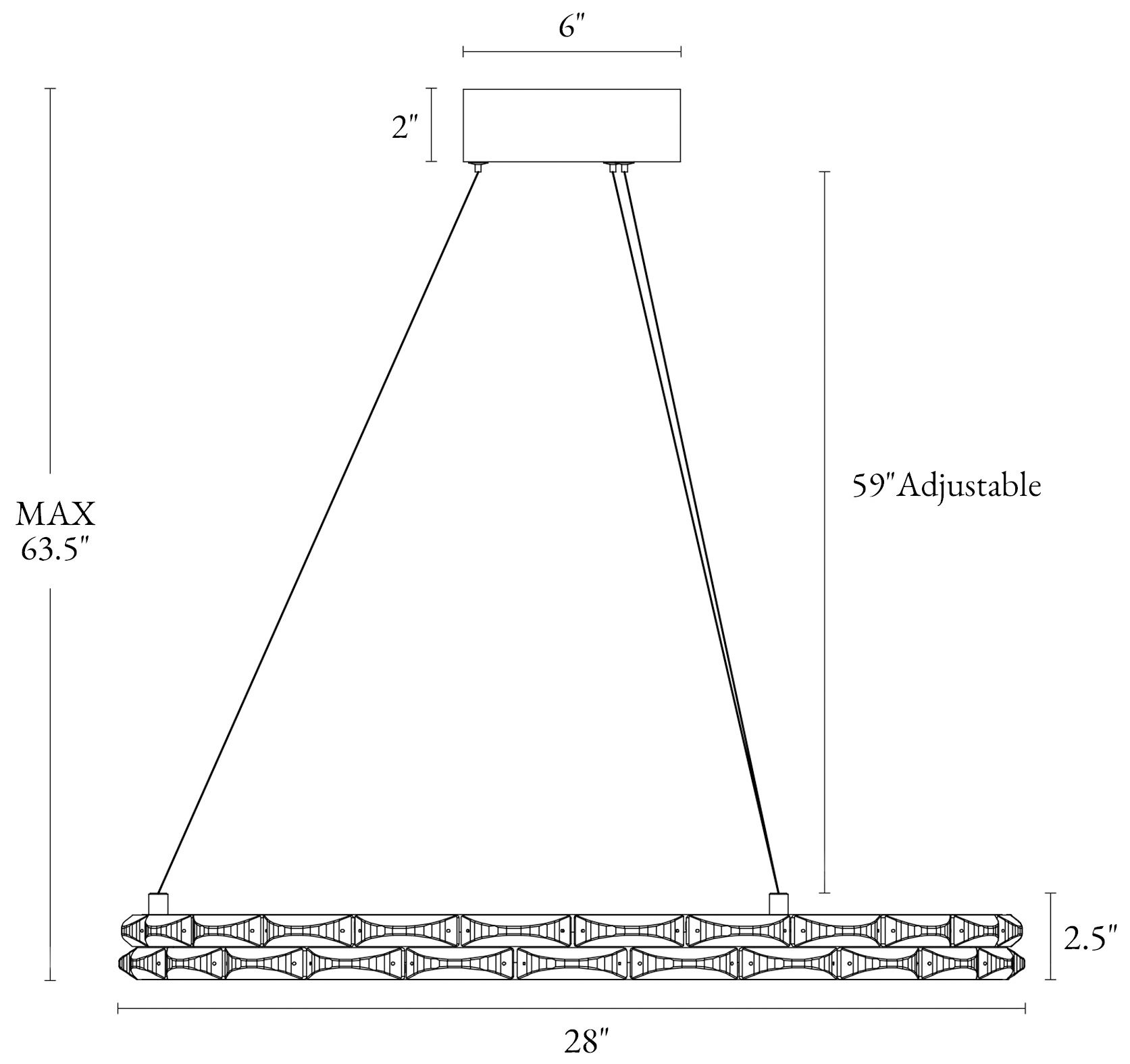Image 2 Sledeifyra 1-Light LED Gold Ring Chandelier more views
