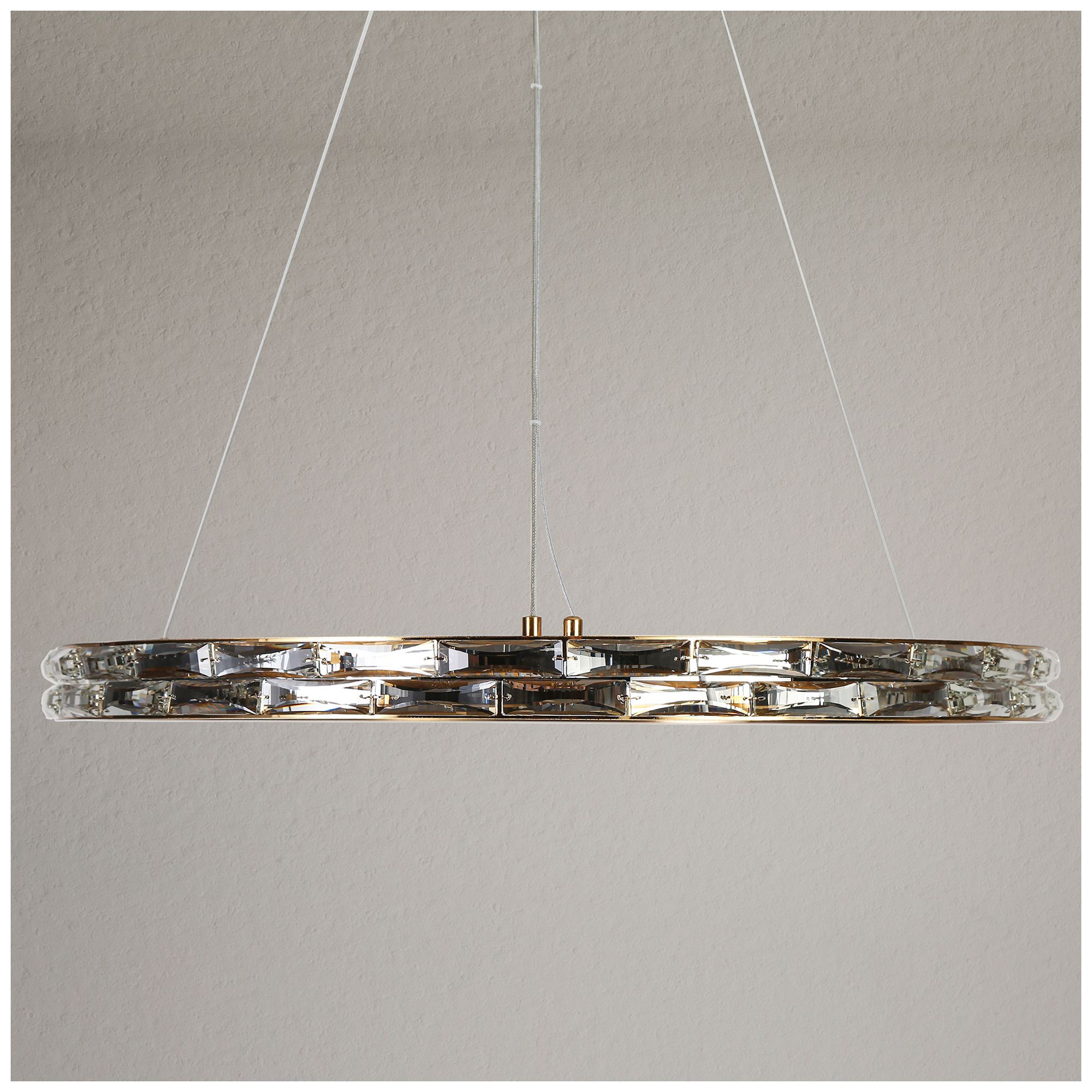 Image 3 Sledeifyra 1-Light LED Gold Ring Chandelier more views