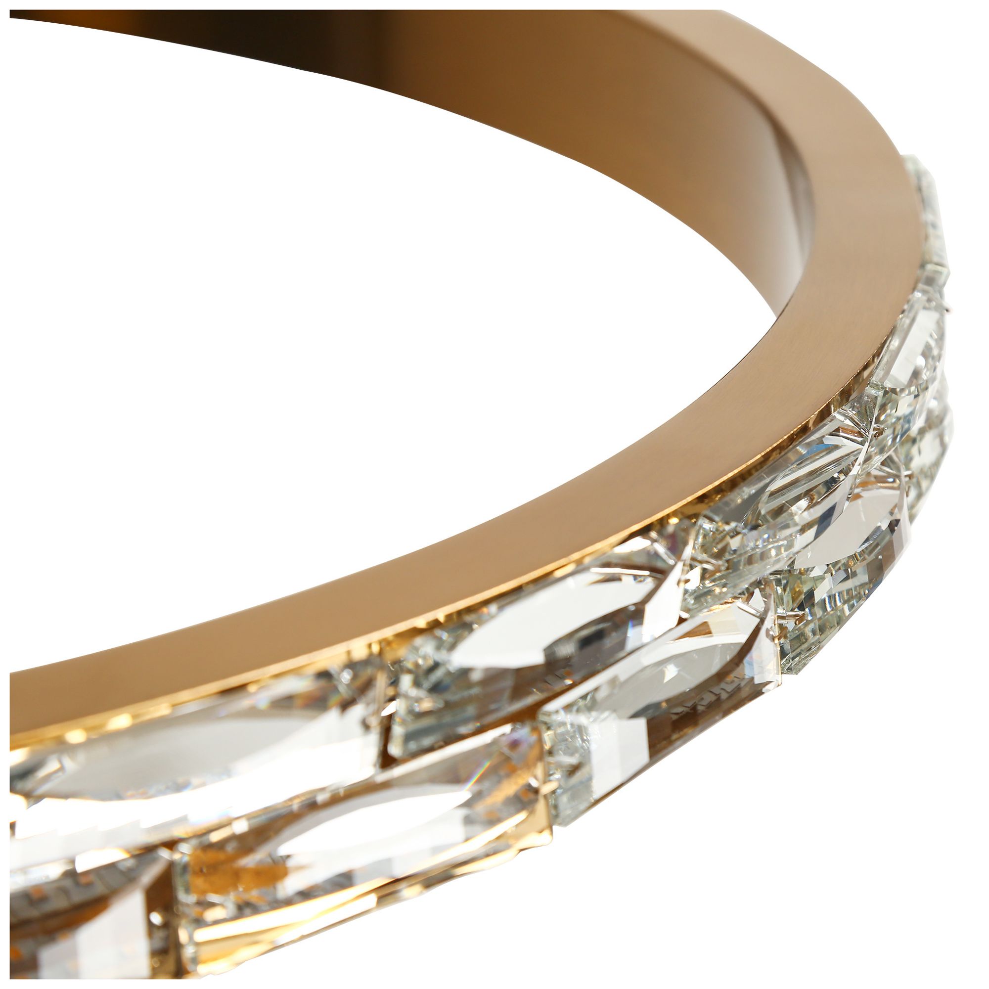 Sledeifyra 1-Light LED Gold Ring Chandelier