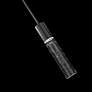 4_Sleek 14"H x 3"W 1-Light Outdoor Pendant in Black more views