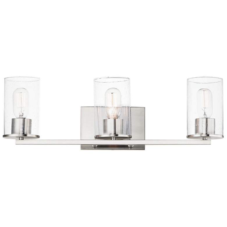 Image 1 Sleek 3-Light Bath Vanity - Satin Nickel