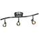 Sleek 3-Light Brushed Steel LED Track Fixture