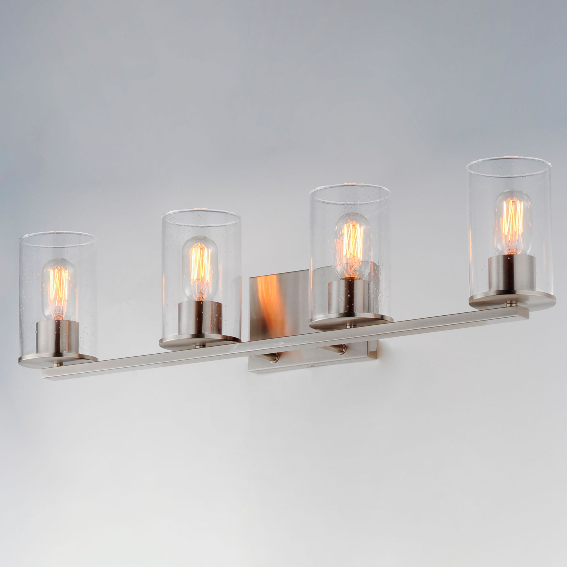 Image 4 Sleek 4-Light Bath Vanity - Satin Nickel more views