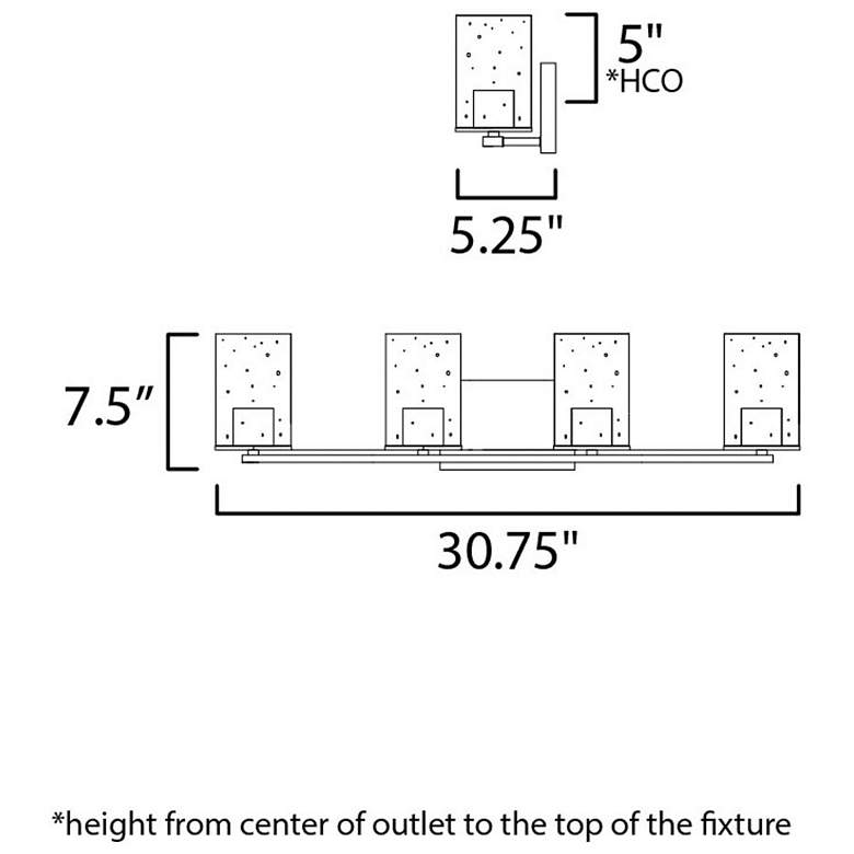 Image 5 Sleek 4-Light Bath Vanity more views