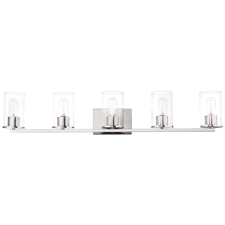 Image 1 Sleek 5-Light Bath Vanity - Satin Nickel