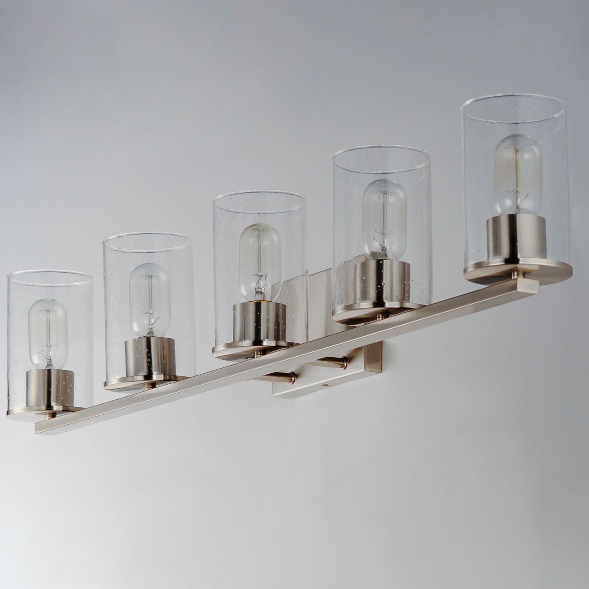 Image 3 Sleek 5-Light Bath Vanity - Satin Nickel more views