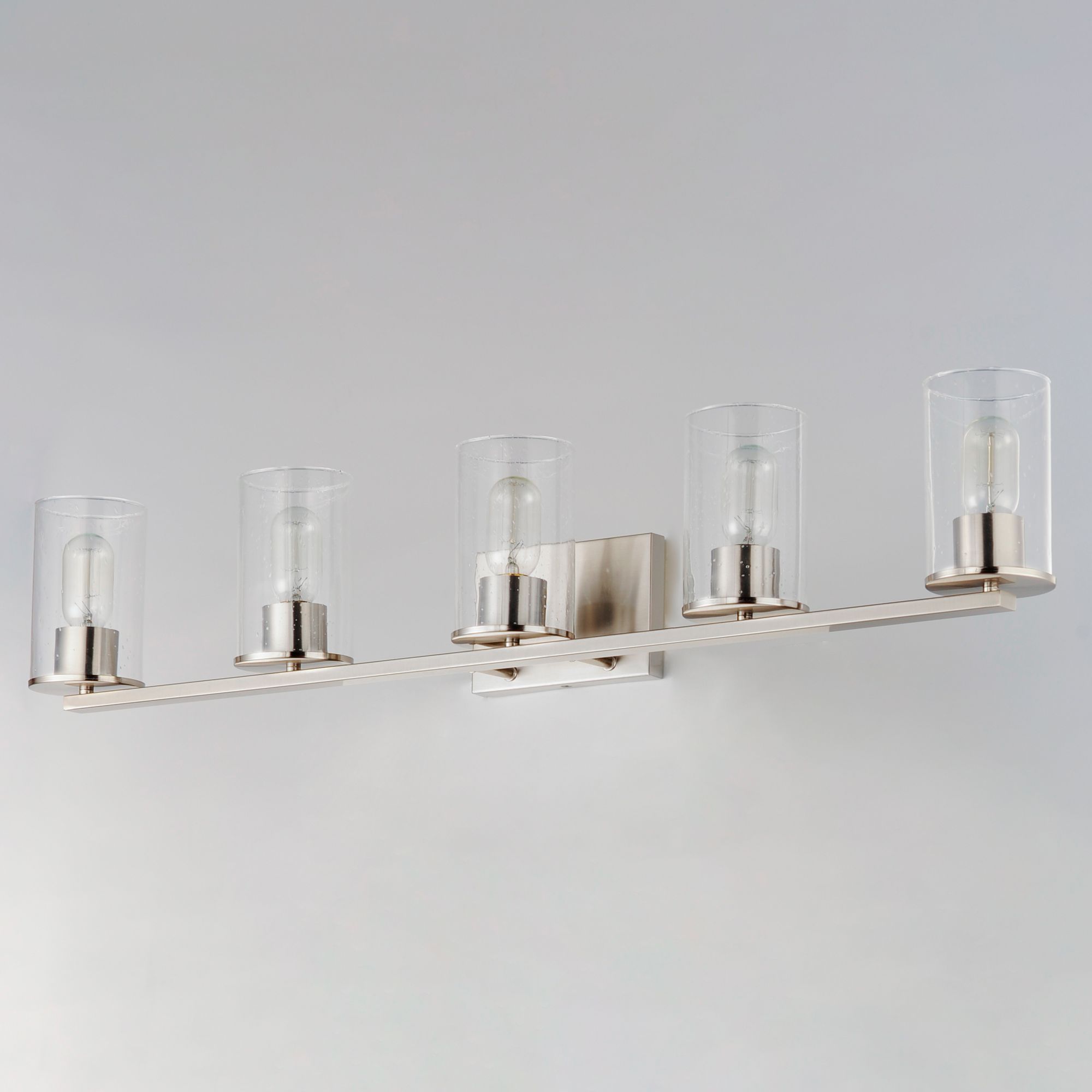 Image 4 Sleek 5-Light Bath Vanity - Satin Nickel more views