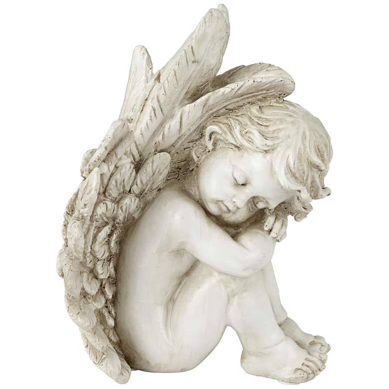 Image 1 Sleeping Angel Facing Right 9 1/2 inch High Figurine