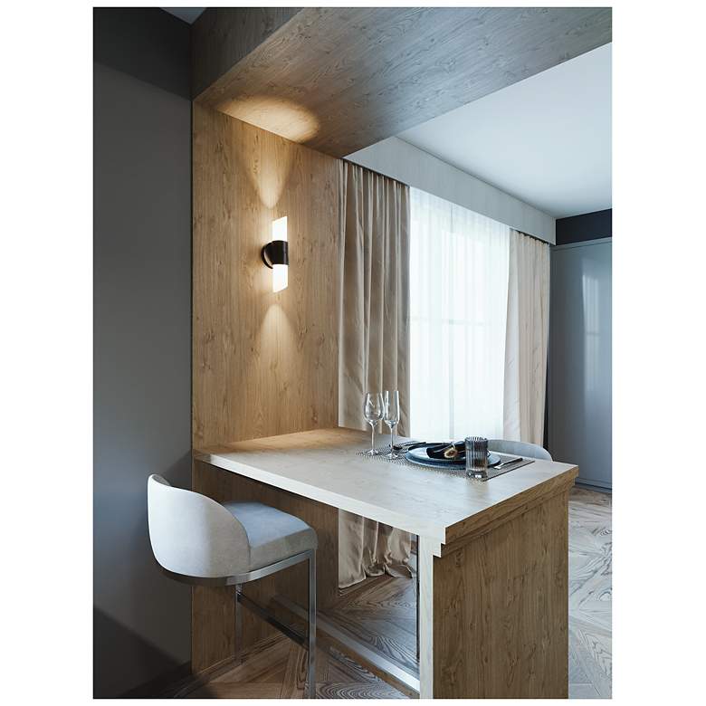 Image 4 Slice 12-in LED Sconce - 4W 120V - Black more views