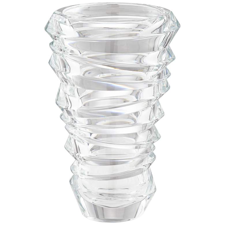 Image 1 Slice 12 inchH Large Bavarian Crystal Vase