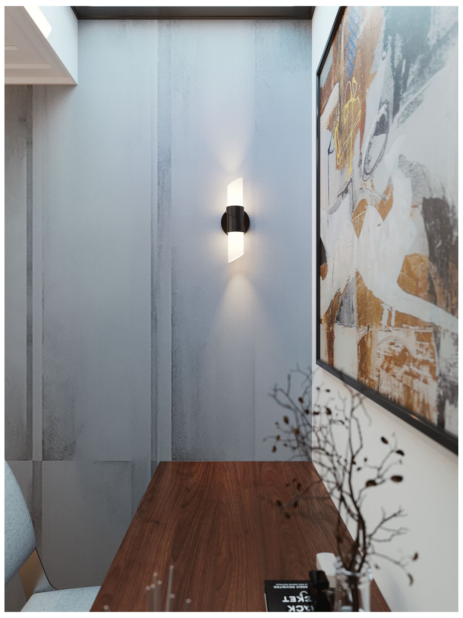 Image 2 Slice 13" High Black LED Wall Sconce more views