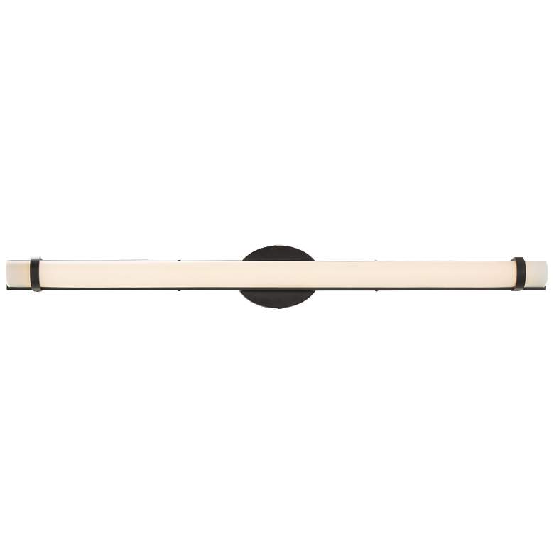 Image 1 Slice 36 in.; LED Wall Sconce; Aged Bronze Finish White Acrylic Lens