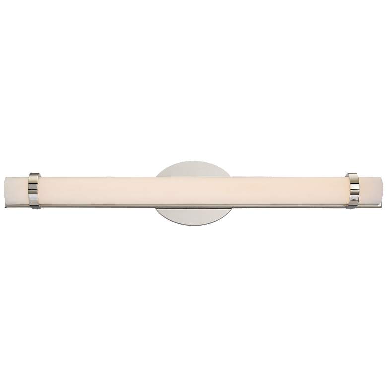 Image 1 Slice; Double LED Wall Sconce; Polished Nickel Finish