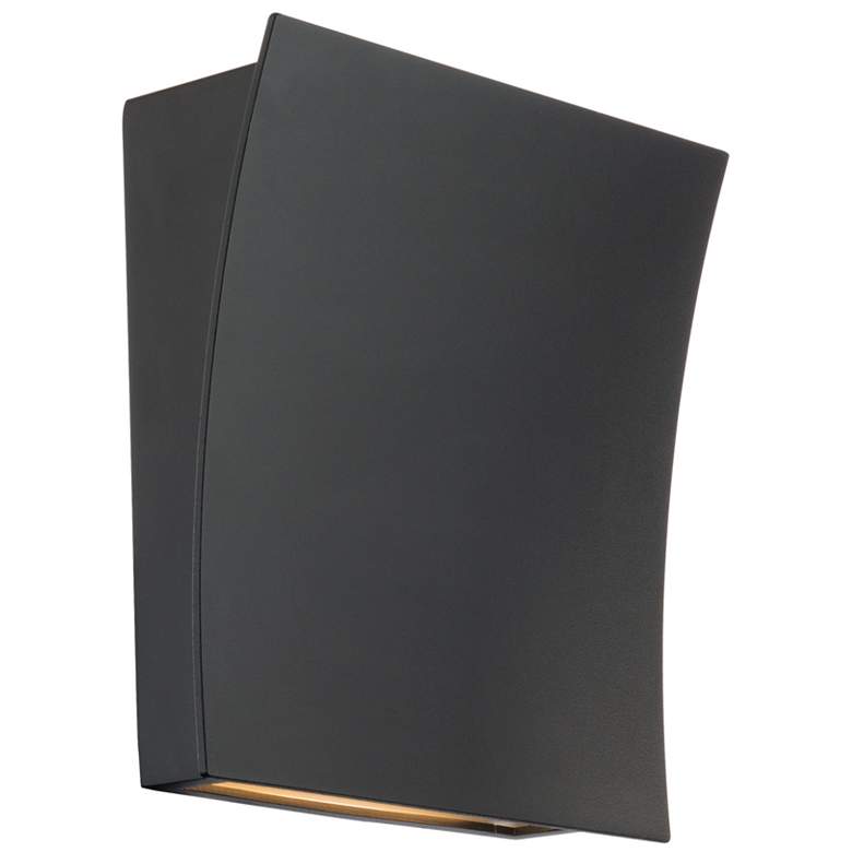 Image 1 Slide 10"H x 10"W 2-Light Wall Sconce in Black