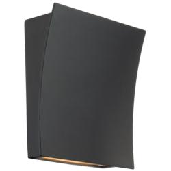 Slide 10"H x 10"W 2-Light Wall Sconce in Black